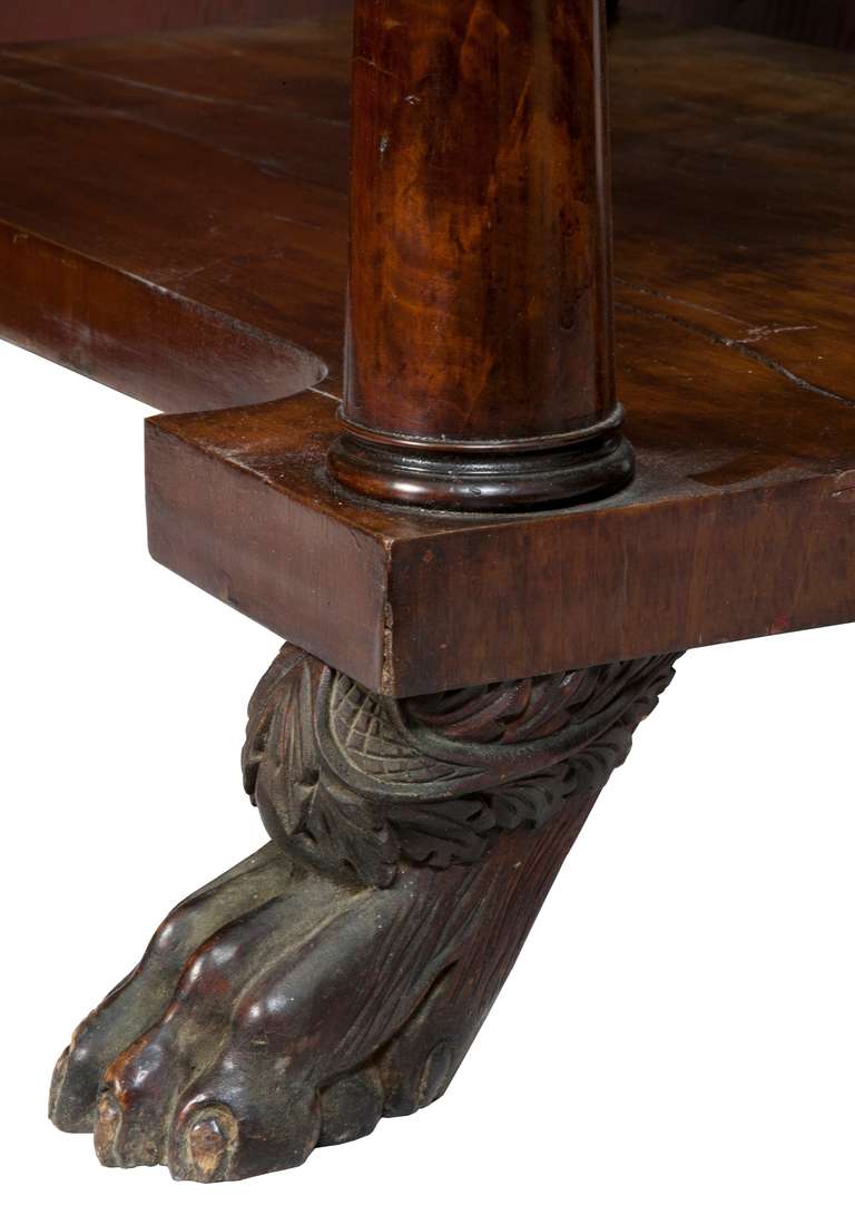 Signed Carved Mahogany Secrétaire à Abattant, Baltimore, Edwin S.Tarr 1