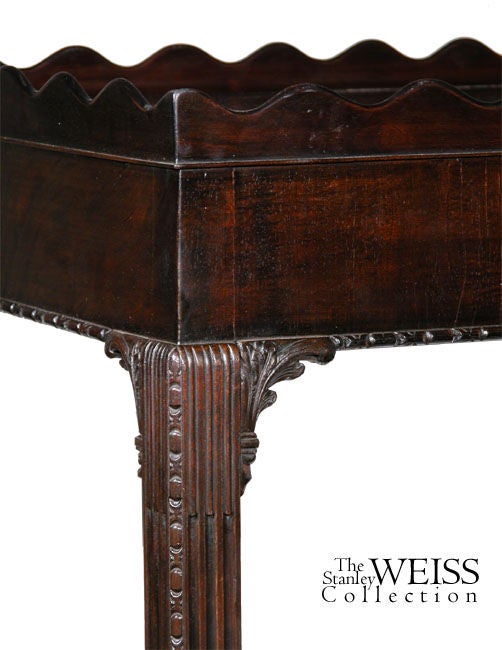 scalloped edge table