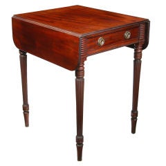Diminutive Mahogany Sheraton Pembroke Table, Boston 4