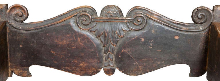 Italian Renaissance Carved Walnut Cabinet Chair, 15th-16th Century, Davanzati Pa In Good Condition In Providence, RI