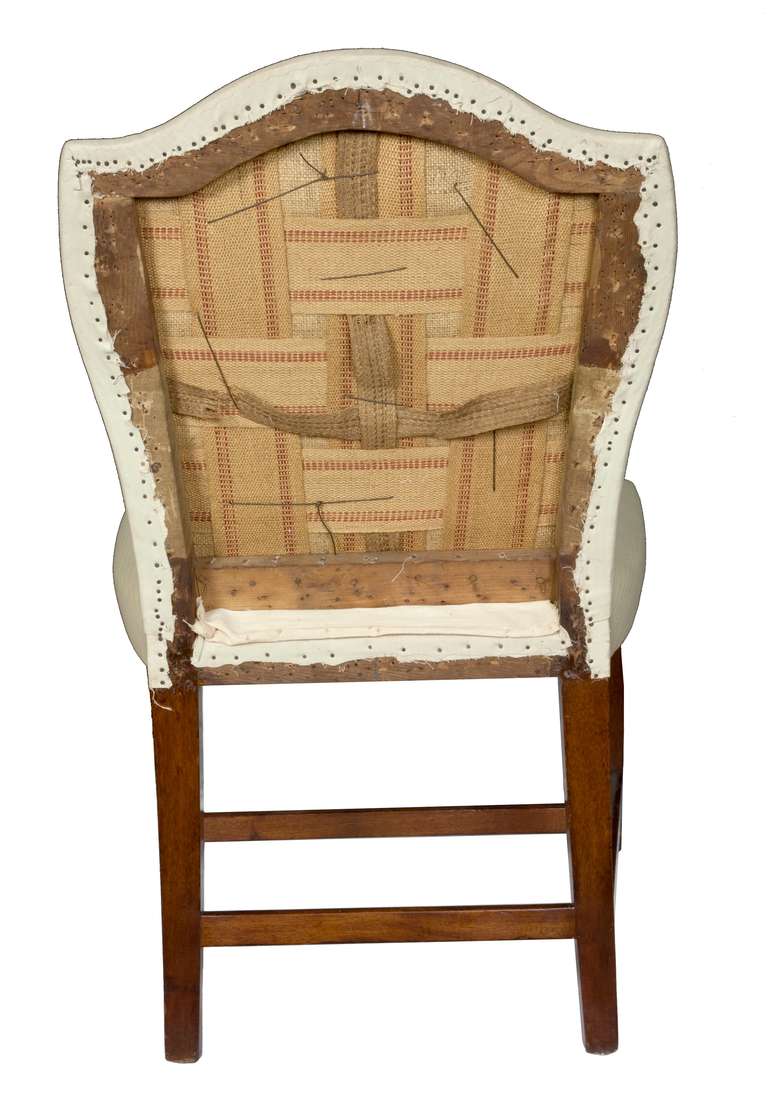Federal Inlaid Mahogany Backstool, Rhode Island, 1790-1810 In Excellent Condition In Providence, RI