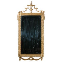 A Carved Gilt Classical Hepplewhite Mirror