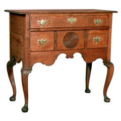 Queen Anne Tiger Maple Lowboy Base, Now Server,  CT.