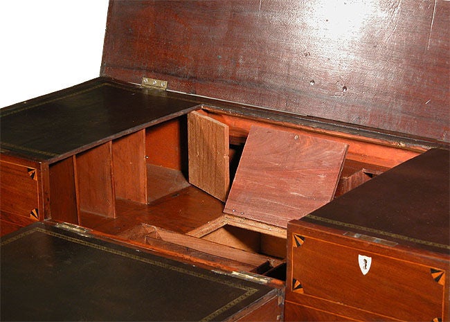 Rare Inlaid Mahogany Stand-up Desk, c.1815, New England 1