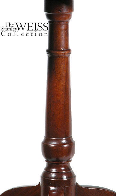 Mahogany Queen Anne Candle Stand In Good Condition In Providence, RI
