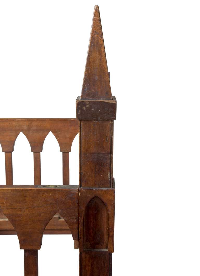 Gothic Revival Gothic Crib, Black Walnut, United States, circa 1835-1845 For Sale