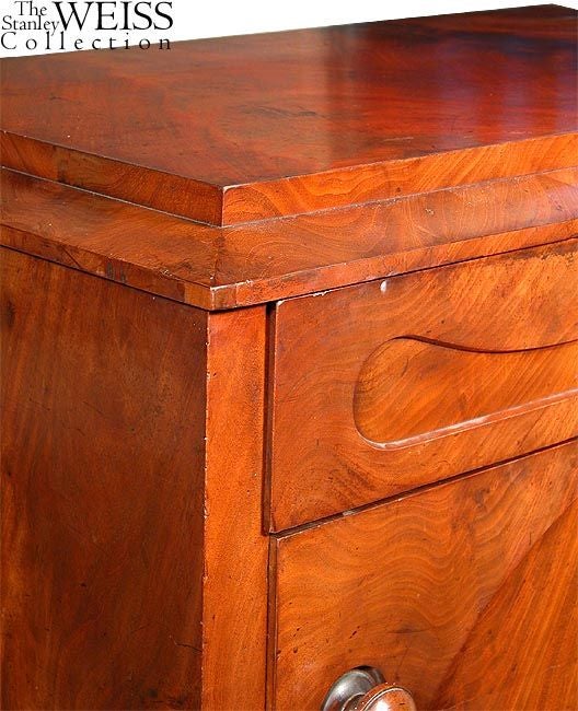 19th Century Fine Mahogany Biedermeier Chest of Small Size For Sale