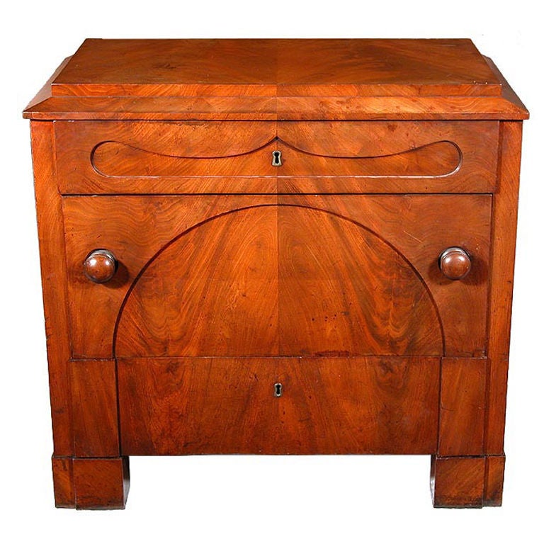 Fine Mahogany Biedermeier Chest of Small Size For Sale
