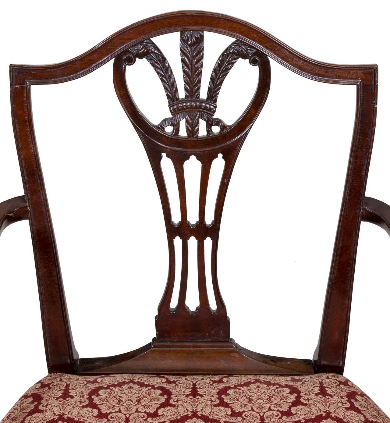 Federal Hepplewhite Shield Back Armchair, Mahogany, New York, circa 1790 In Excellent Condition For Sale In Providence, RI