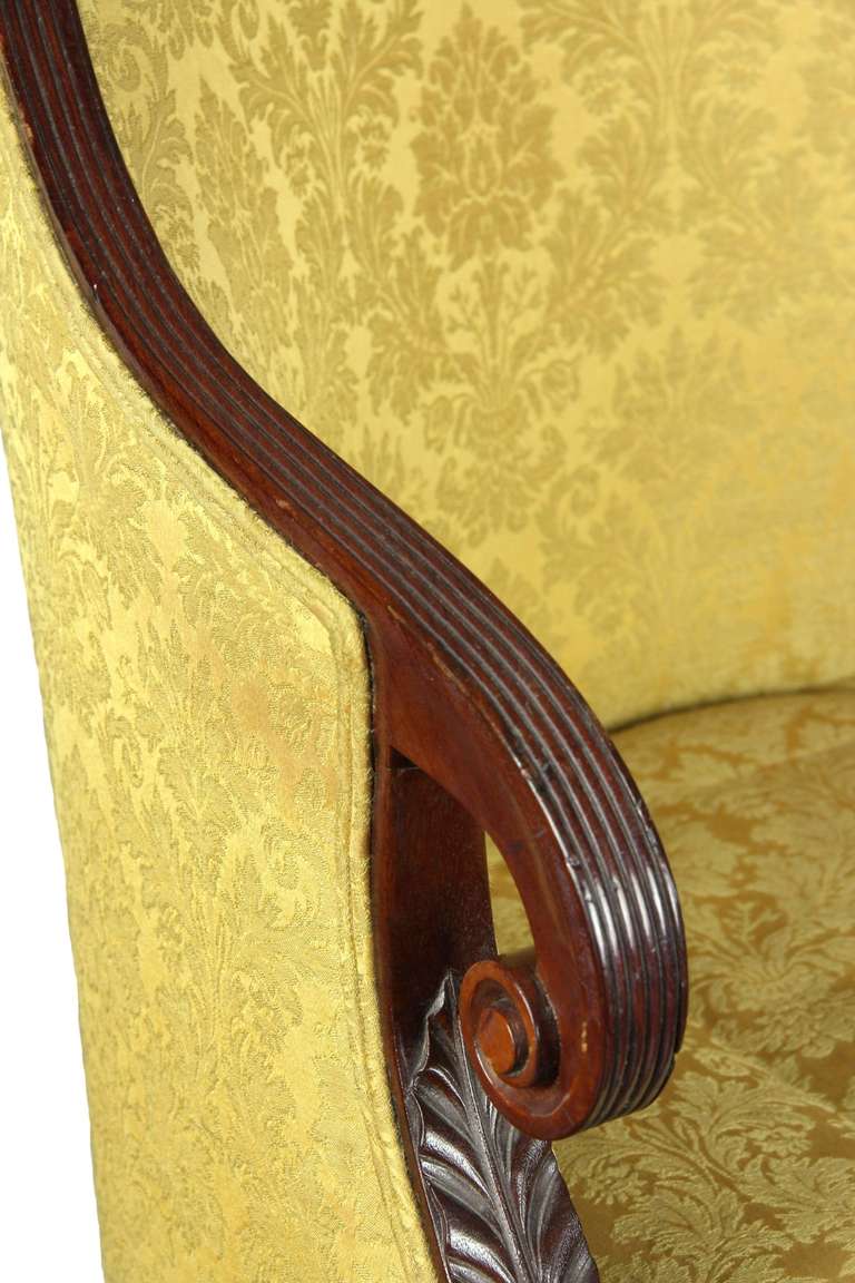 Classical Mahogany Tub Chair, New York or Philadelphia, Mid-19th Century 1