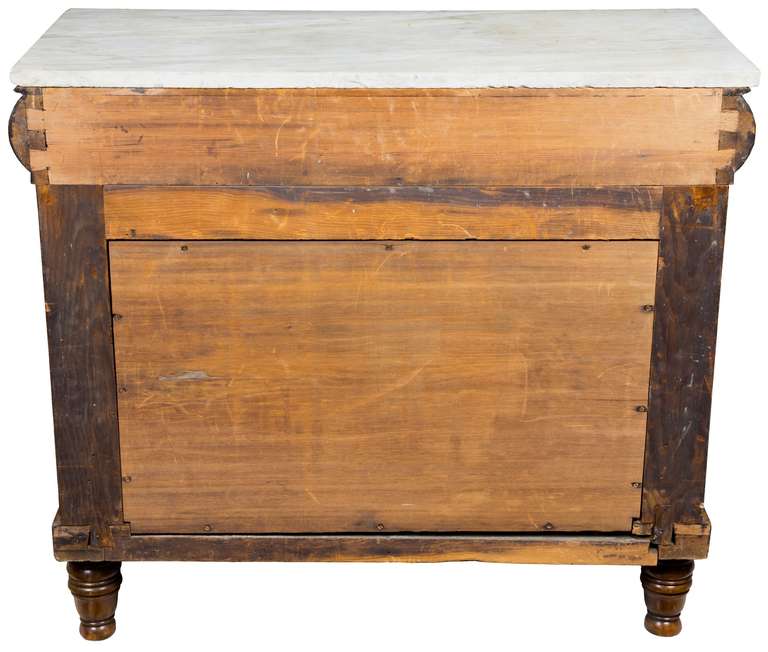 Neoclassical Stenciled Pier Table with Marble Top, New York, circa 1830 3