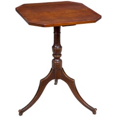 Cherry Federal Candlestand, Probably CT, circa 1800
