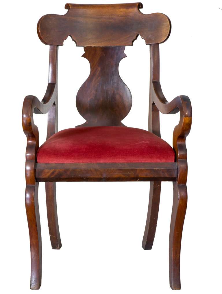 Neoclassical armchair, Boston, circa 1830.