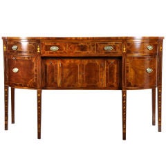 Hepplewhite Sideboard with Bellflower and Urn Inlays, New York