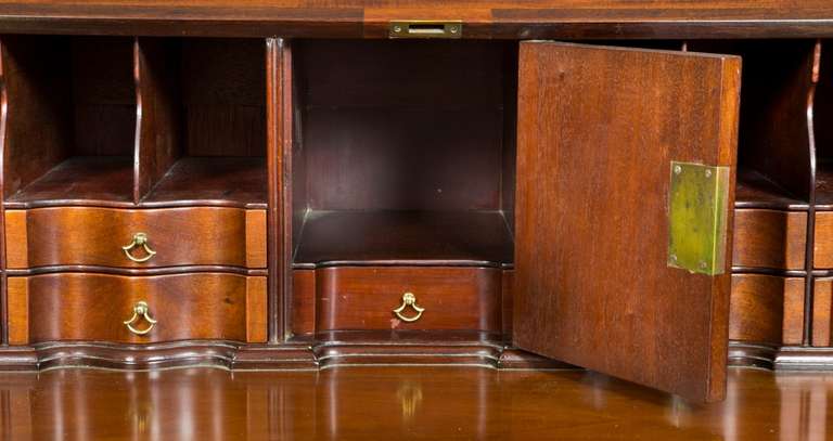 Mahogany Chippendale Slant-Top Desk, New York, Ernest Hagen, 1899 In Excellent Condition For Sale In Providence, RI