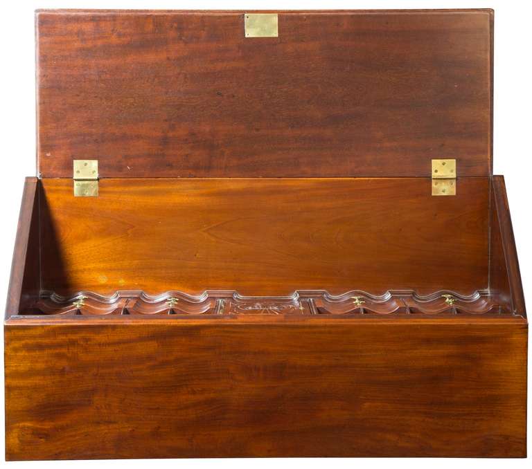 Mahogany Chippendale Slant-Top Desk, New York, Ernest Hagen, 1899 For Sale 2
