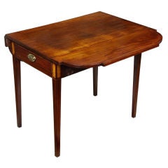 Antique Mahogany Federal or Hepplewhite Inlaid Pembroke Table