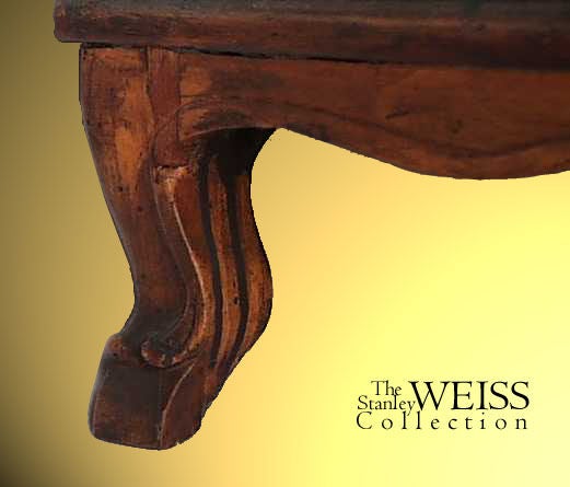 18th Century Continental Walnut Kunst Cabinet with Hoof Feet For Sale
