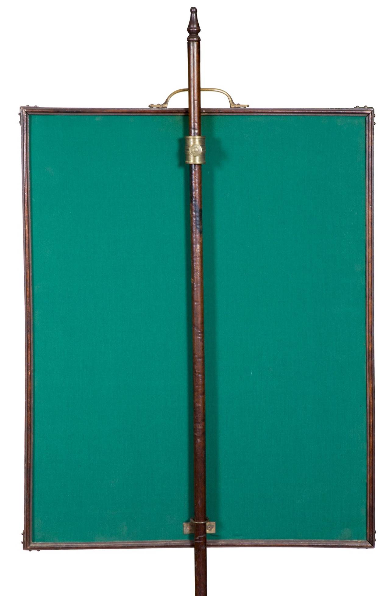 Pole Screen with Original Needlework on Claw and Ball Feet, England, circa 1780 In Excellent Condition For Sale In Providence, RI