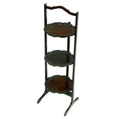 Solid Mahogany Three-Shelf Dish Stand, 19th Century 6