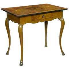 Louis XV Provincial Walnut and Fruitwood Side Table, France 5