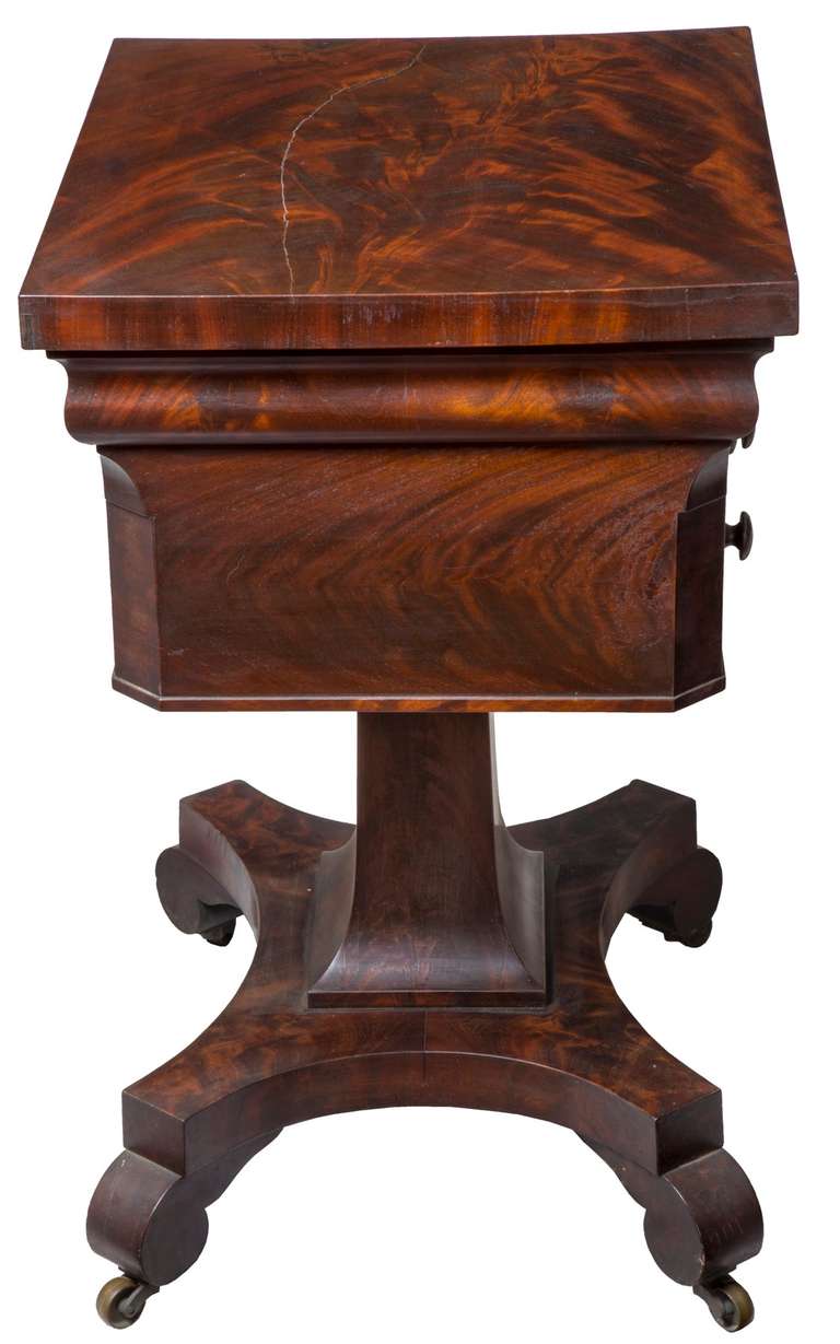 Gothic Classical Mahogany Worktable, circa 1830-1840 For Sale 2