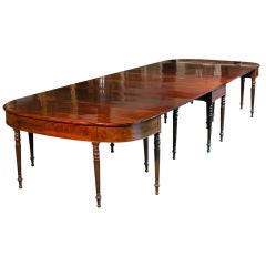 Monumental Sheraton Three-Part Dining Room Table, Boston 5
