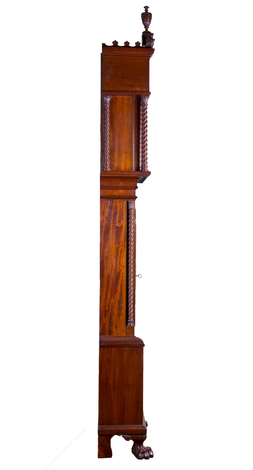 Walter Durfee Marquetry Galle Japanesque Inlay Tall Clock, Providence, circa 1900 2