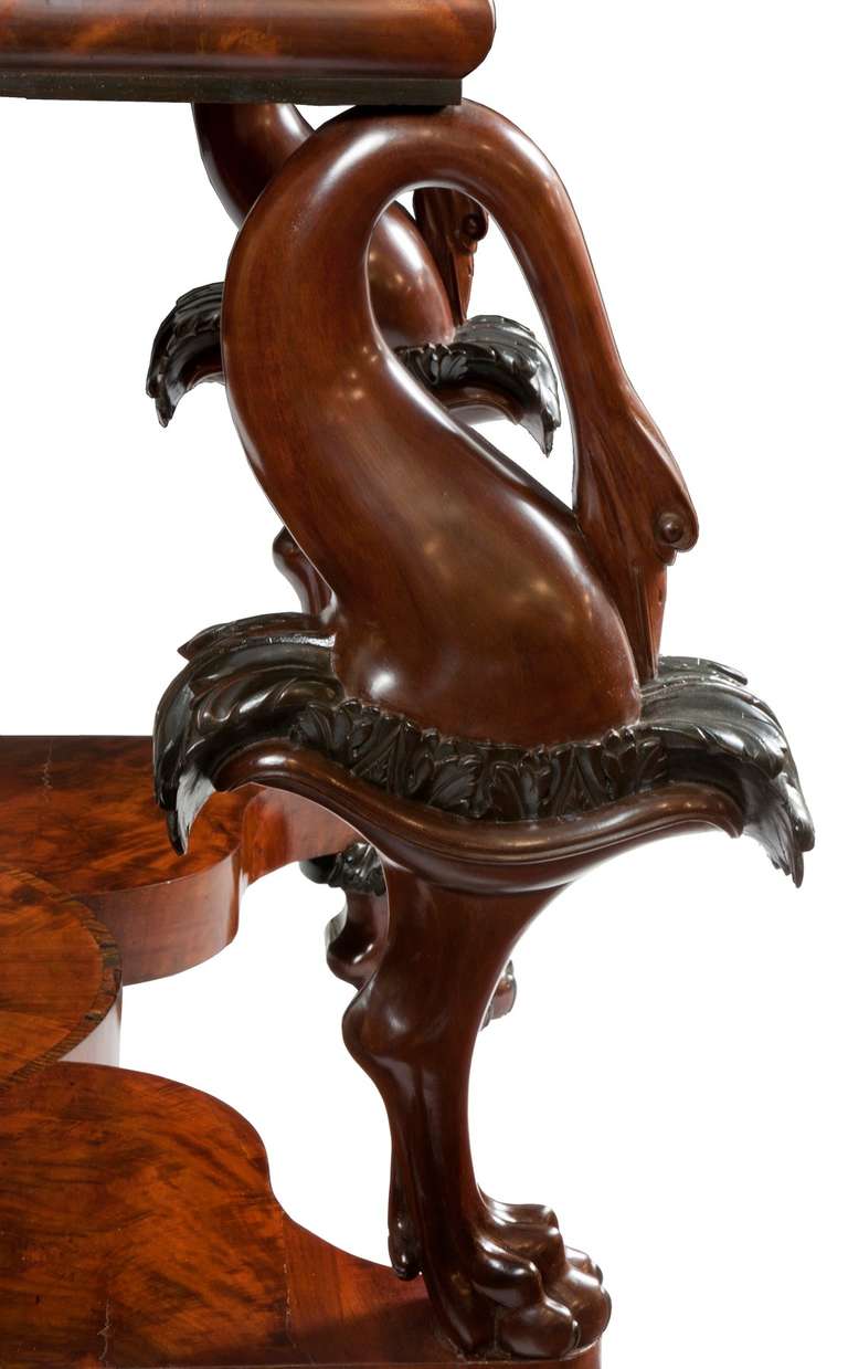 Neoclassical Revival Carved Mahogany 