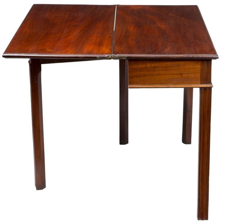 Mahogany Chippendale Card Table, with Hidden Drawer, Newport, circa 1780 For Sale 1