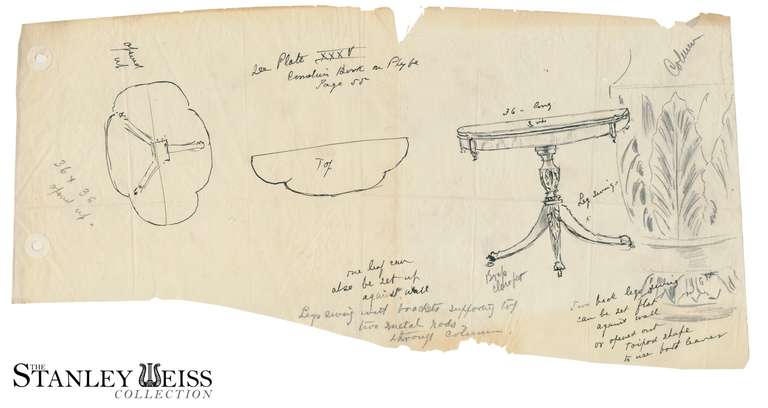 Mahogany Pair of Classically Carved Trick Leg Tables by Frederick Hagen, circa 1928-1931 For Sale