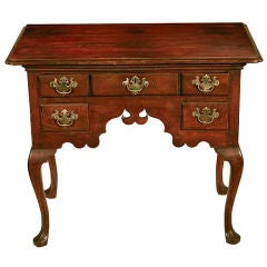 Antique Carved Walnut Queen Anne/Chippendale Lowboy, Pennsylvania