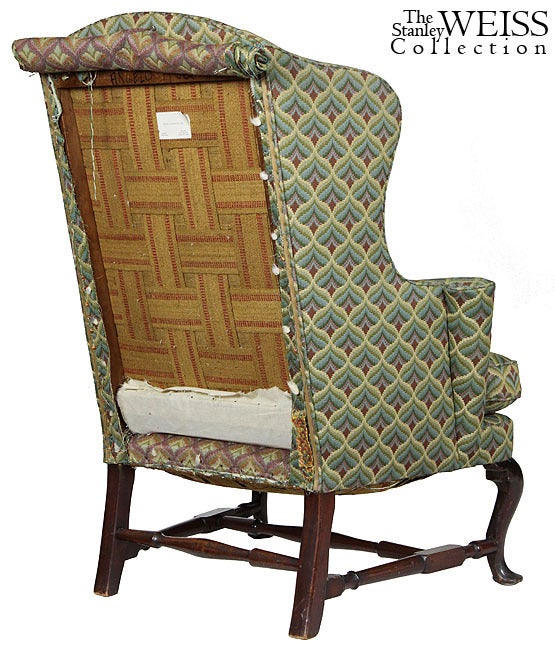 This wing chair was handled by John Walton, a major dealer in American decorative arts, and came out of the estate of the collectors, Ann and Philip Holzer This chair relates very closely to a number of examples illustrated both at the Metropolitan