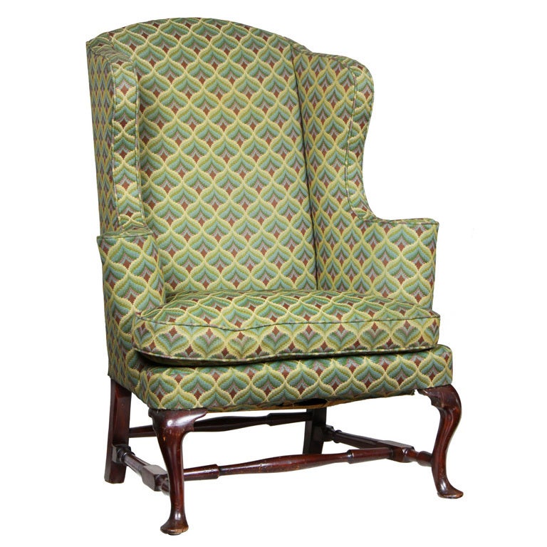 Queen Anne Walnut Wing (Easy) Chair, Boston, MA, 1740-50