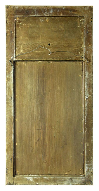 19th Century Gilt Classical Mirror with Shell Carving, New England, circa 1820-1830 For Sale