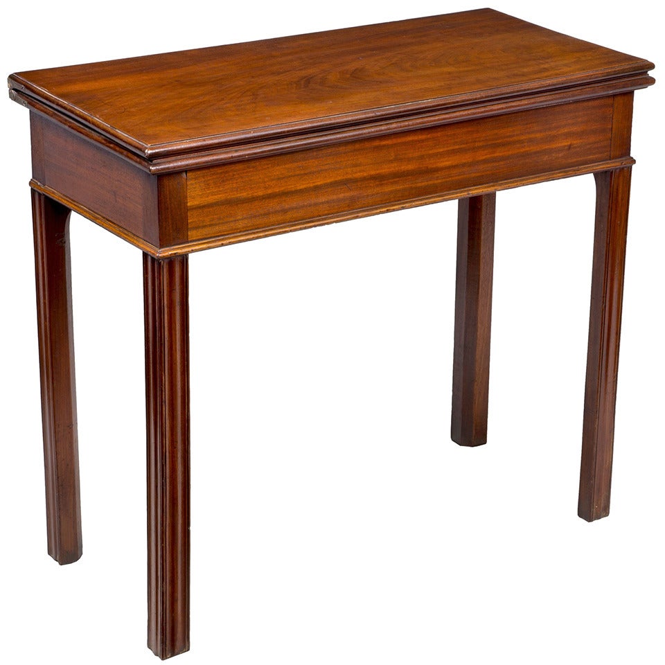Mahogany Chippendale Card Table, with Hidden Drawer, Newport, circa 1780 For Sale