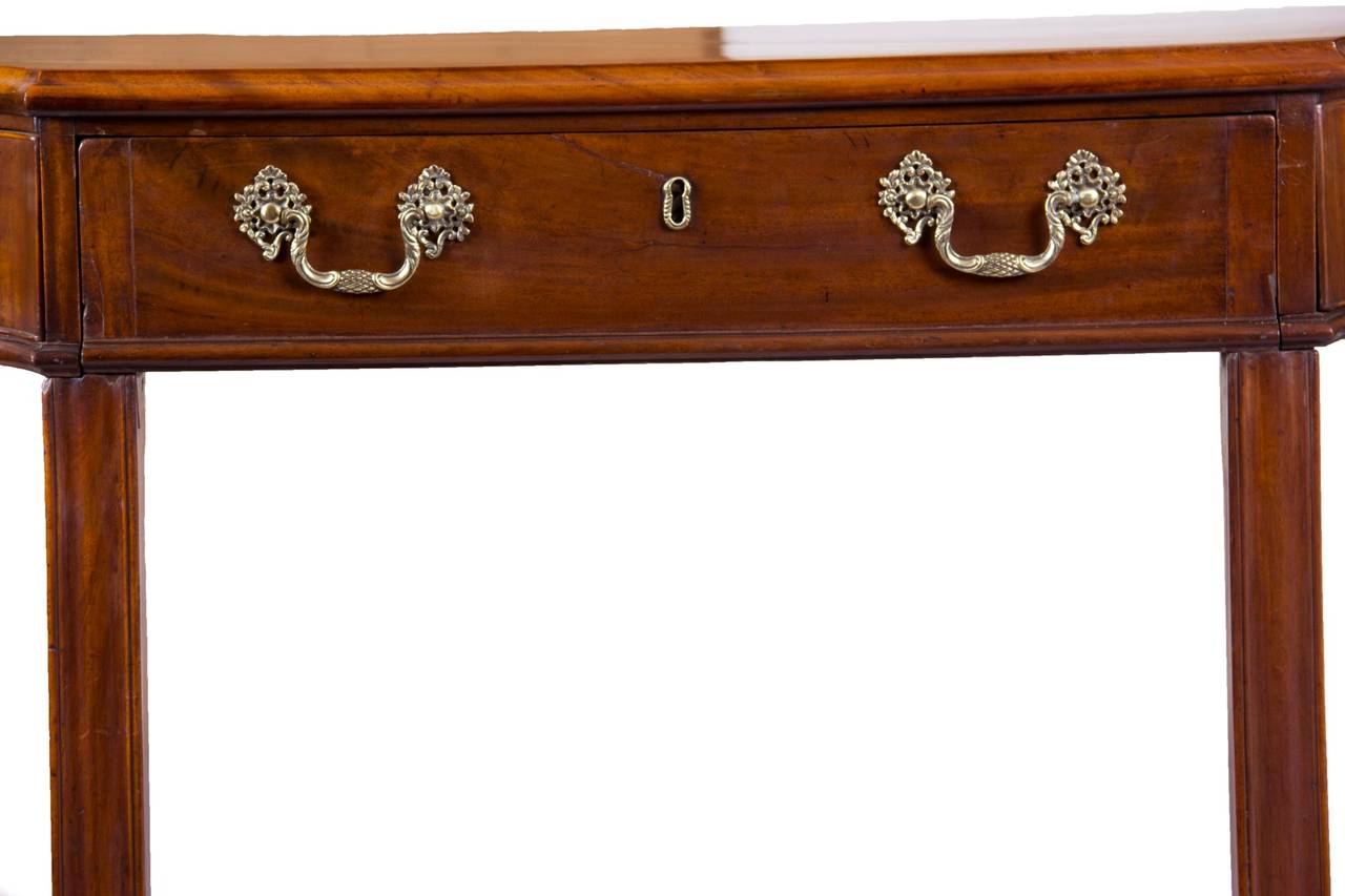 Chippendale Mahogany George III Console Table / Telescopic Reading Table, circa 1790 For Sale