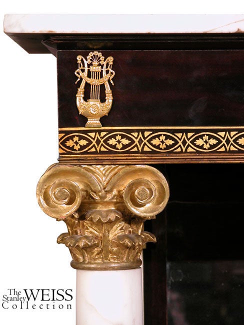 American Classical Parcel-Gilt Pier Table, New York For Sale