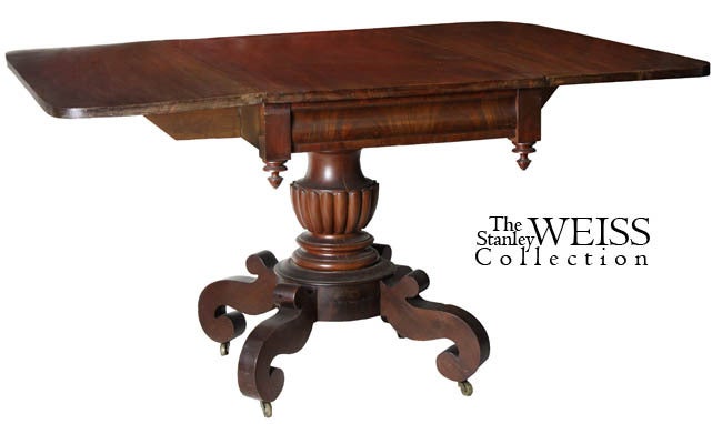 Mahogany Gothic Pedimented Breakfast Table