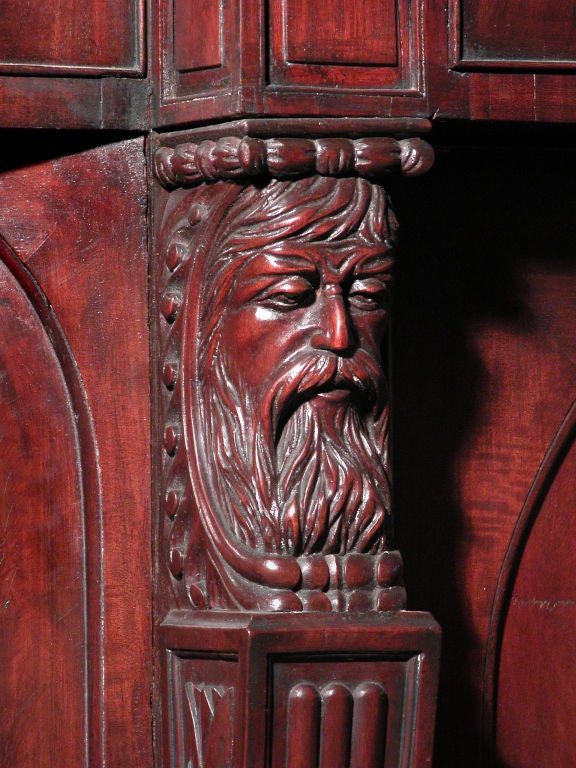 Monumental Mahogany Neoclassical Sideboard, Baltimore 2