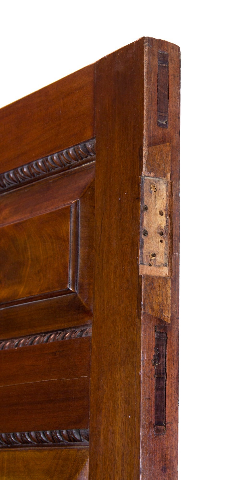 Mahogany Chippendale Interior Doors with Original Paktong Hardware For Sale 2