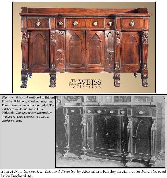 Monumental Mahogany Neoclassical Sideboard, Baltimore 4