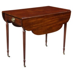 Sheraton Mahogany Pembroke Table, New York 5