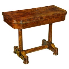 Antique Classical Mahogany Card Table, New York, Attributed to Duncan Phyfe