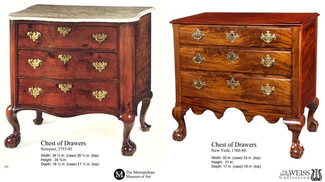 Mahogany Diminutive Chippendale Three-Drawer Chest on Claw and Ball Feet For Sale