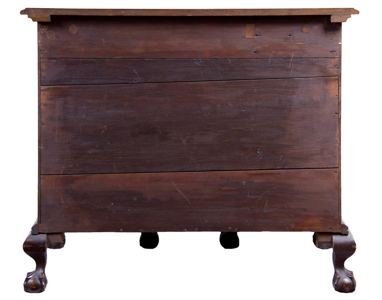 Fine Chippendale Style Carved Mahogany Blockfront Kneehole Desk For Sale 3