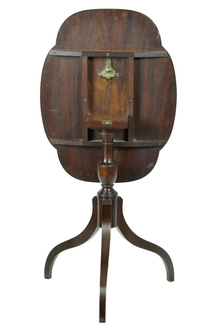 A Fine Federal Mahogany Tilt-Top Table from New York 1790-1810 1