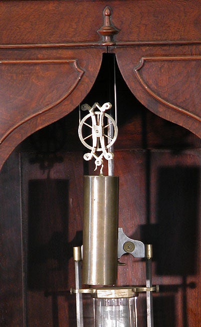 Monumental Walnut Gothic Astronomical Regulator, New York For Sale 1