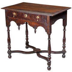 A Desirable Oak Charles II Dressing Table, England, c.1690-1710