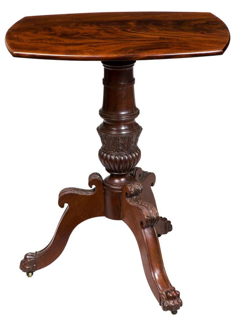 mahogany tilt top table